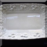 P18. Este Italy ceramic platter with fruit. 17”l x 12”w - $10